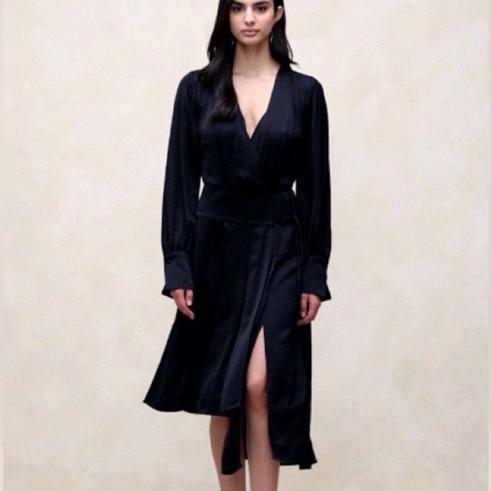 BANANA REPUBLIC LYDIA ASYMMETRICAL SHIRTDRESS - Picture 3 of 7